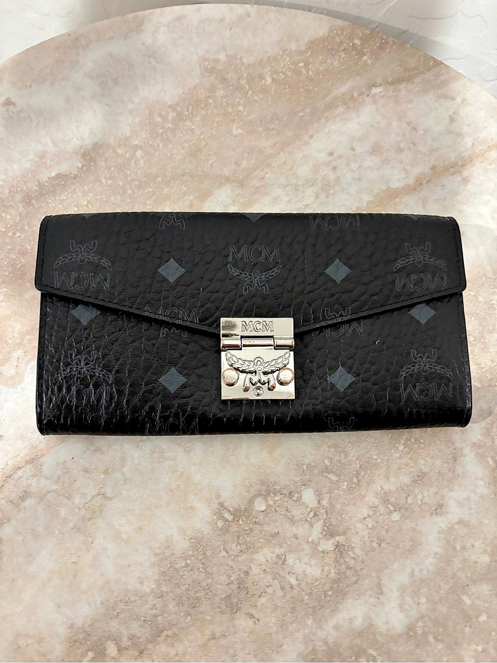 MCM Patricia Visetos Continental Wallet/Crossbody